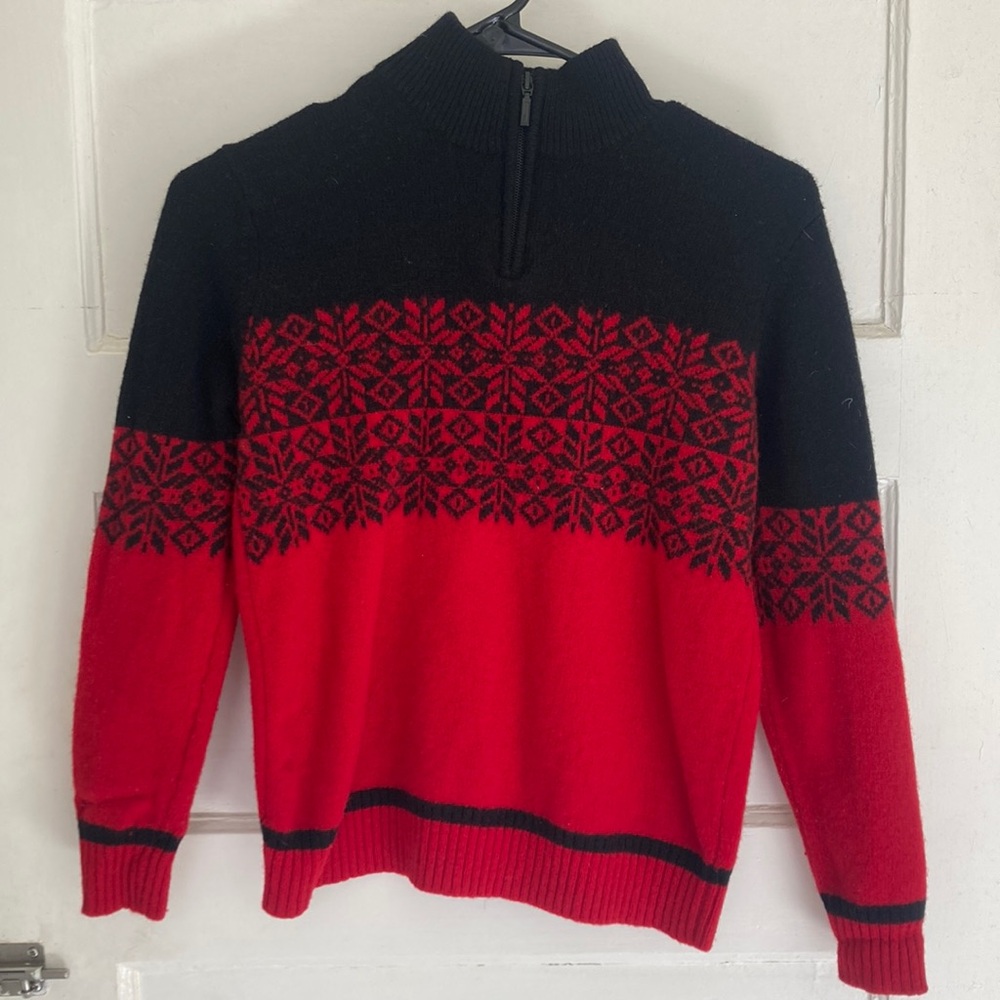 Snowflake Patterned Men's Sweater